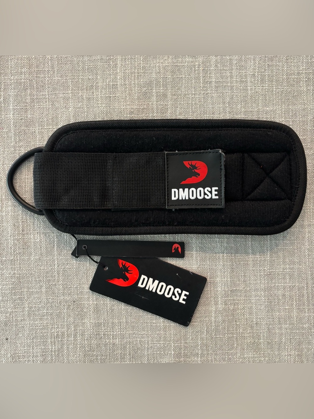 DMoose Ankle Strap for Cable Machines  Adjustable Gym Ankle Cuffs Black